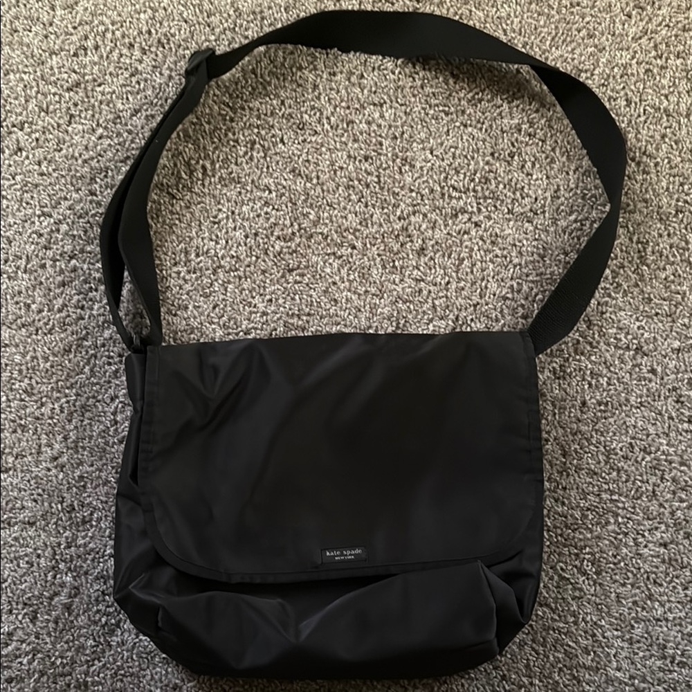 Kate Spade Black Messenger Bag with Adjustable Strap